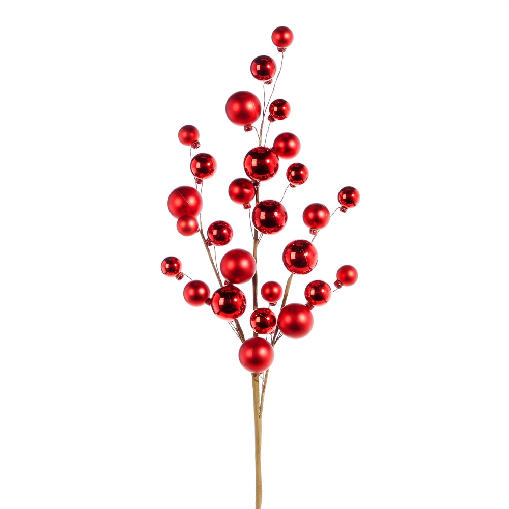 Bauble Spray- Red (31")