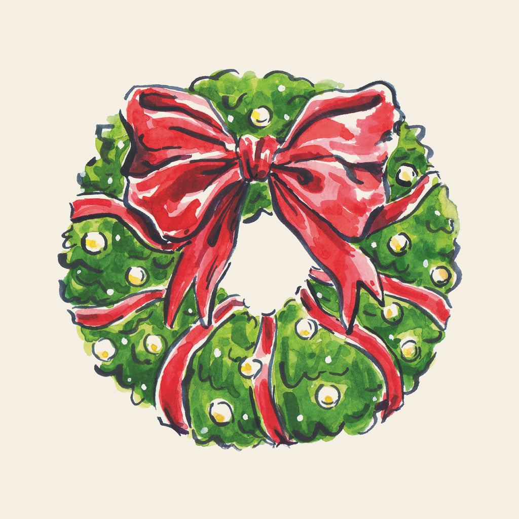 Premium Paper Napkins- Wreath