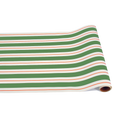 Paper Runner- Awning Stripe- Green and Red (20" x 25')