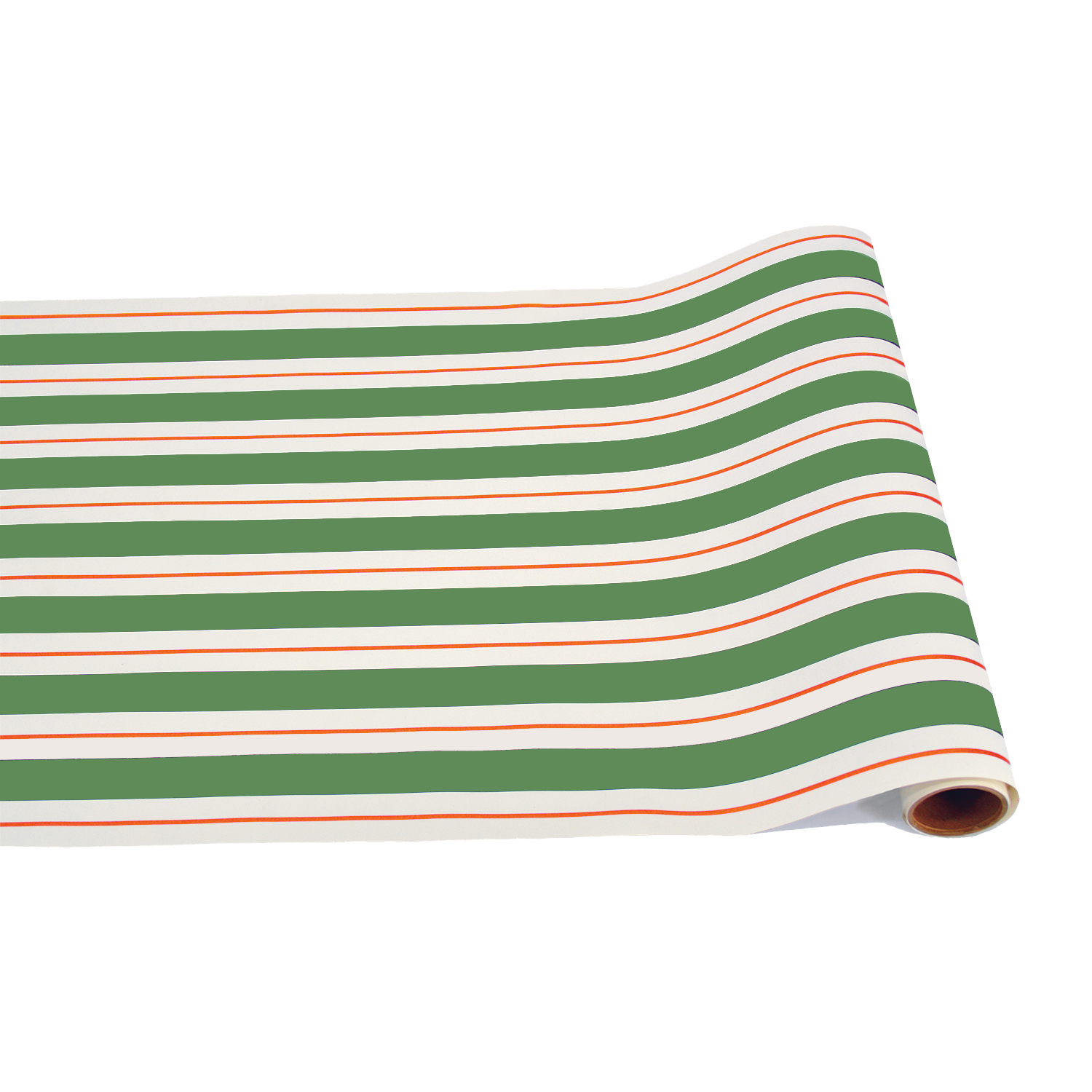 Paper Runner- Awning Stripe- Green and Red (20" x 25')