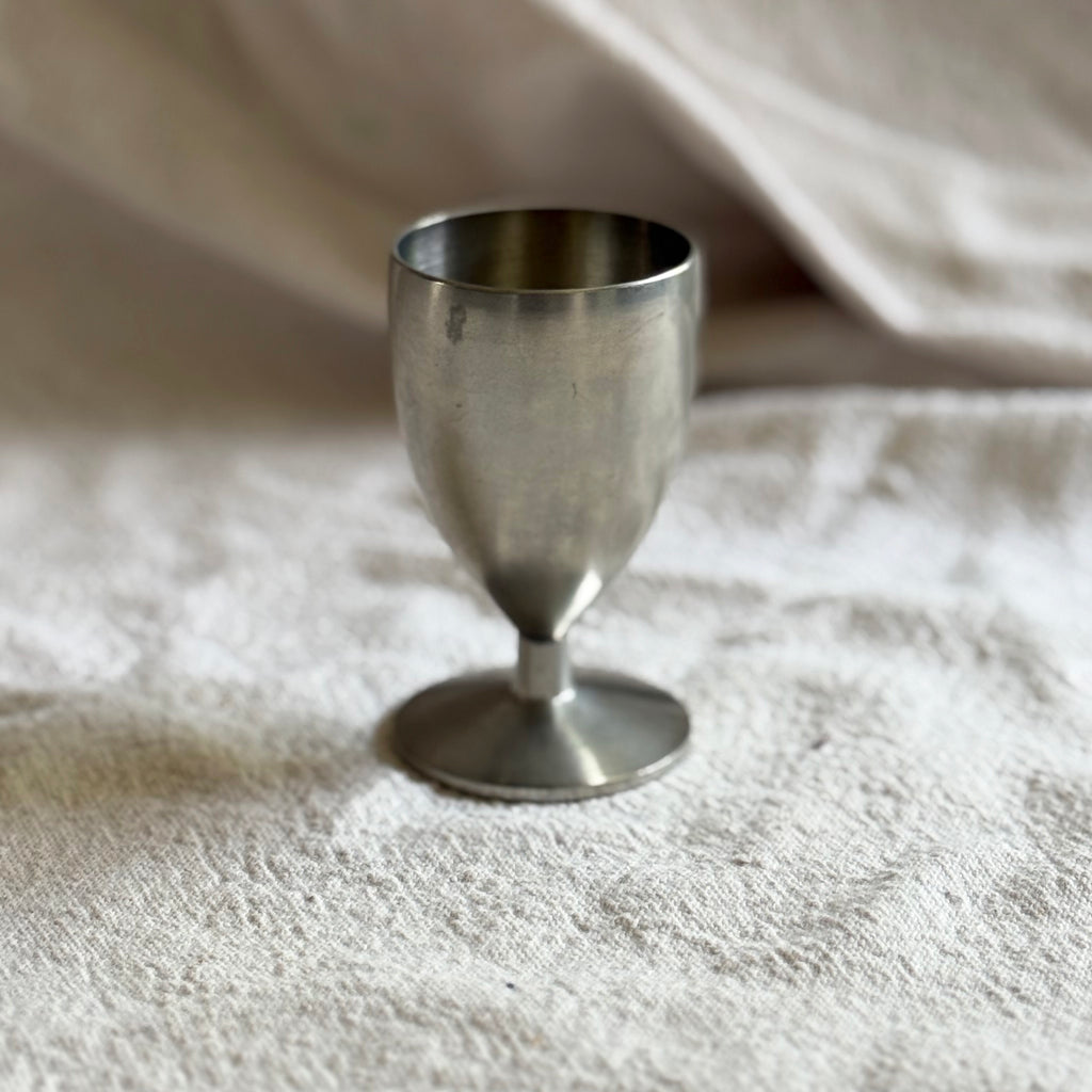Faux Real Touch Poppies in Petite Vintage Pewter Vase