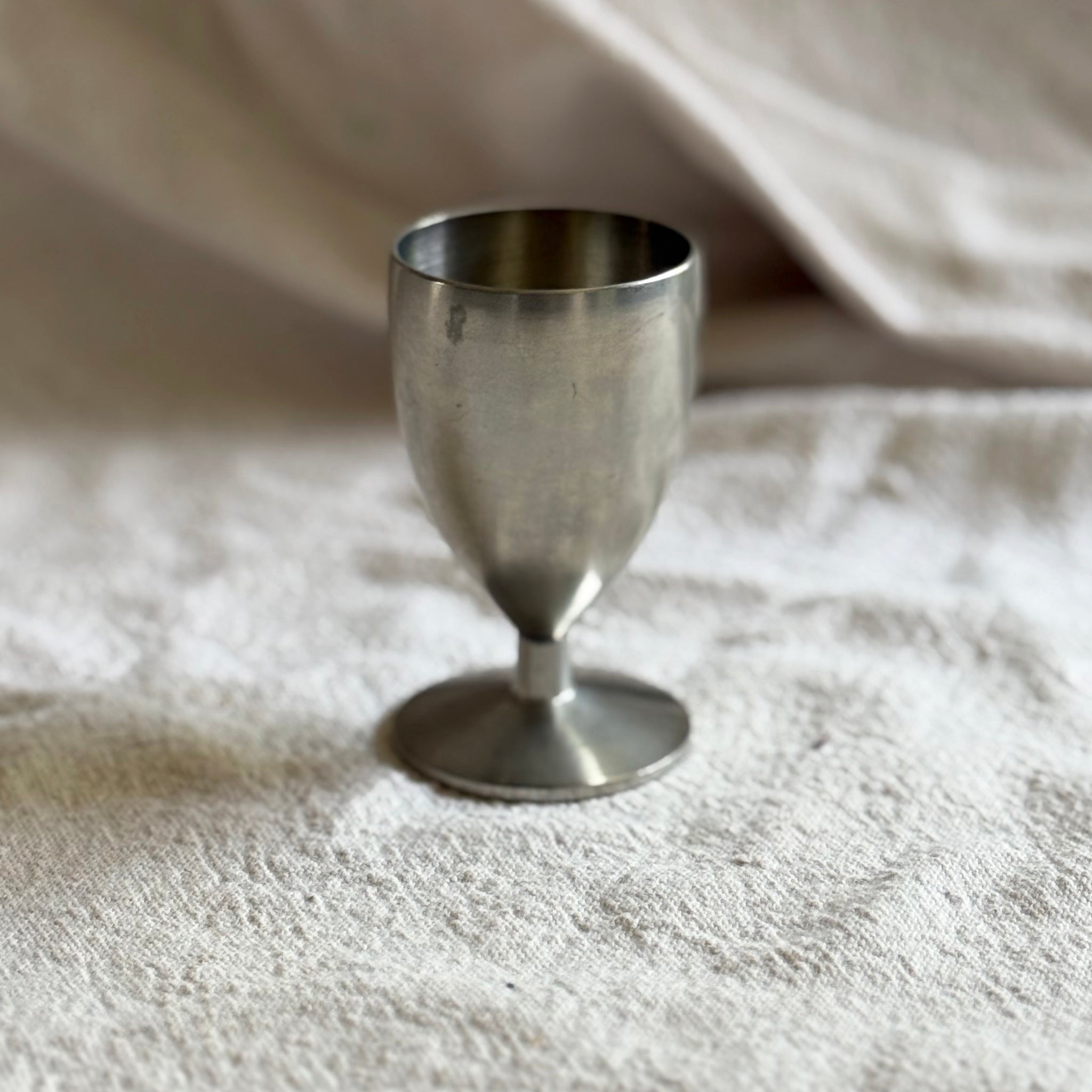 Faux Real Touch Poppies in Petite Vintage Pewter Vase