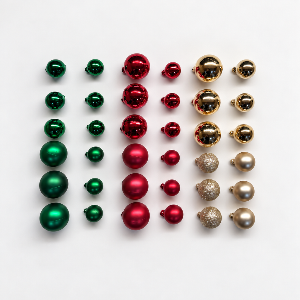 Bits and Baubles- Green, Red, Gold Multi