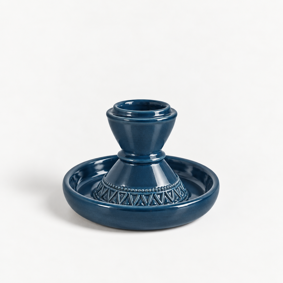 Candle Holders Set of 2- Blue Slate