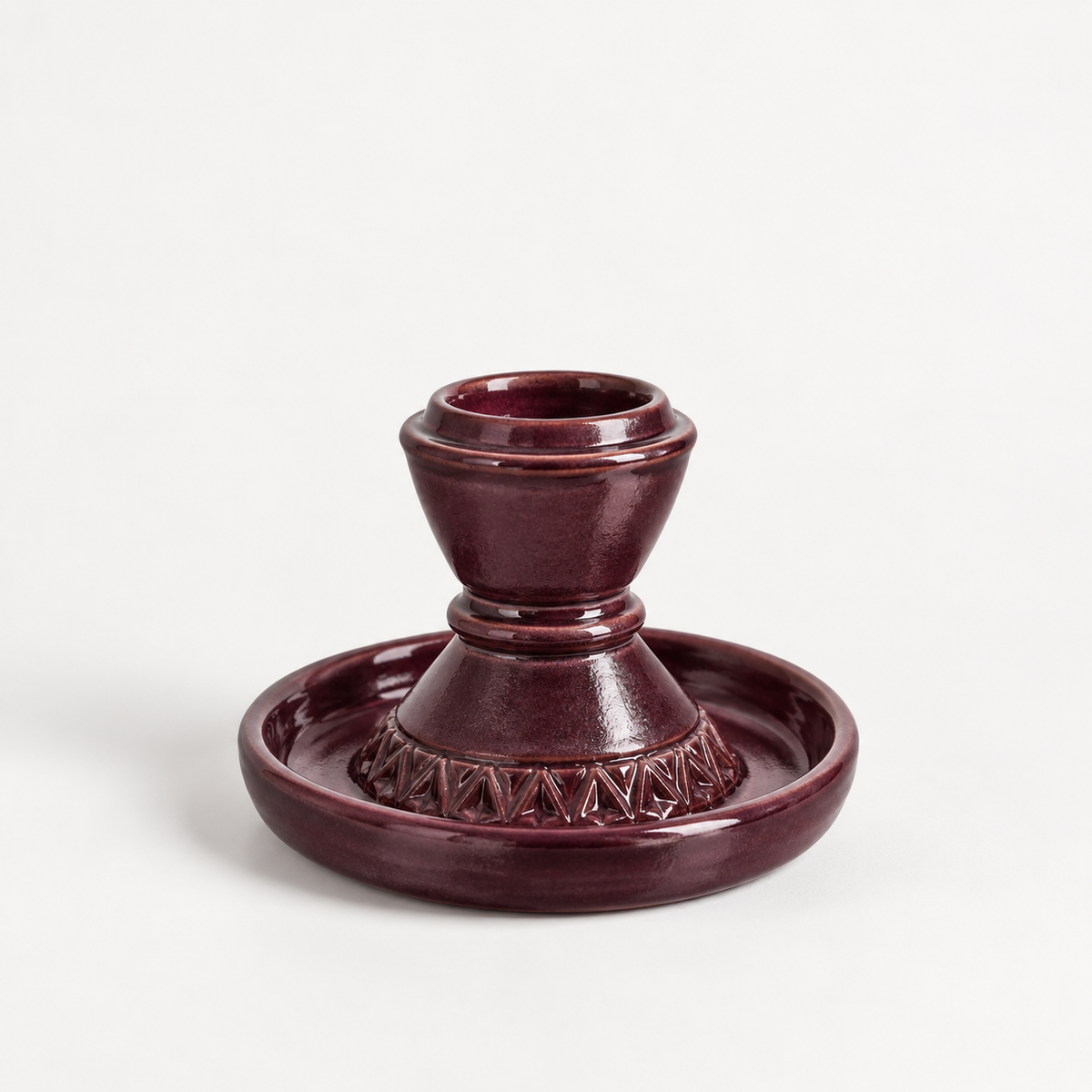 Candle Holders- Set of 2- Sangria