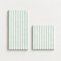 Italian Spunlace Paper Napkins- Green Stripe