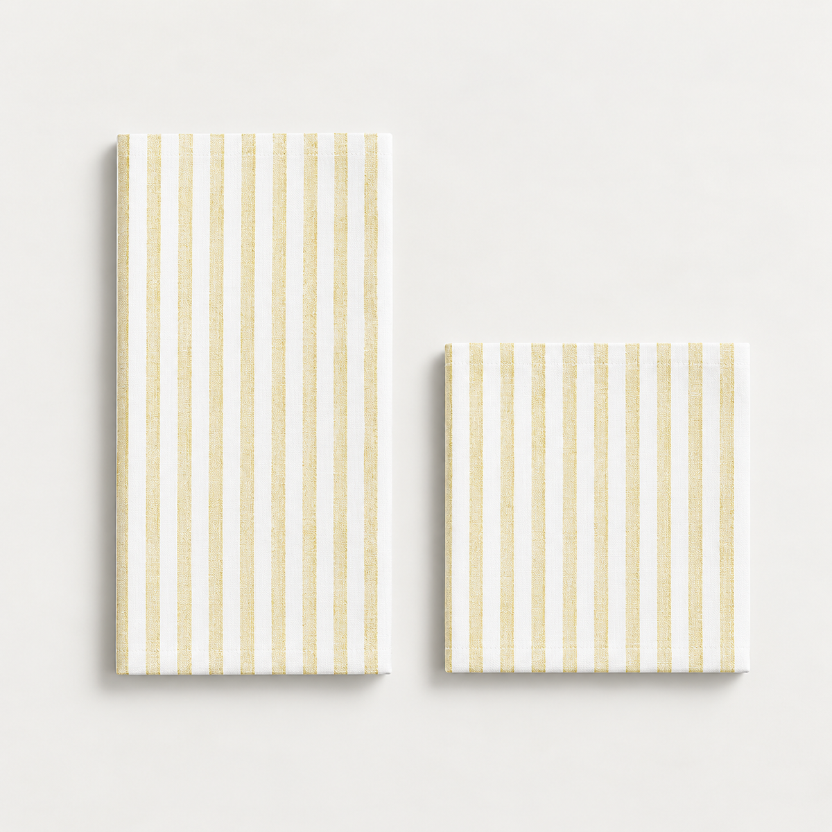 Italian Spunlace Paper Napkins- Linen Stripe