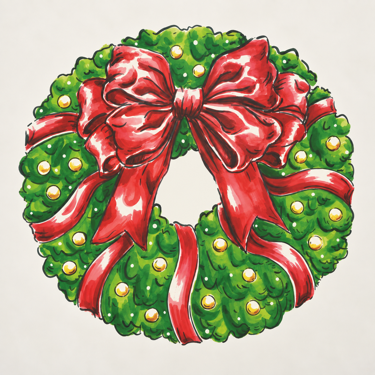 Paper Placemats- Diecut Wreath
