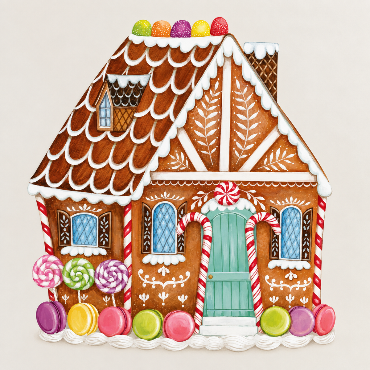 Paper Placemats- Gingerbread House
