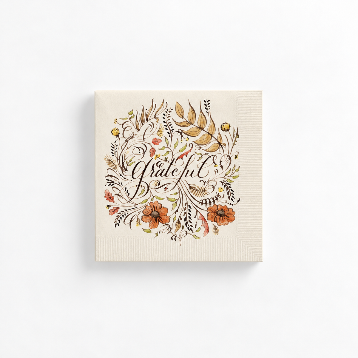 Premium Paper Napkins- Grateful