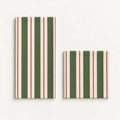 Premium Paper Napkins- Green Awning Stripe