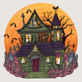 Paper Placemats- Haunted House