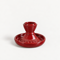 Candle Holders Set of 2- Holiday Red