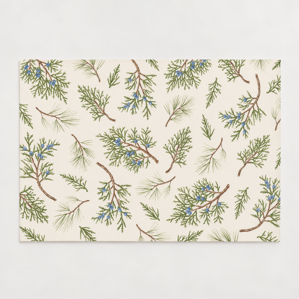 Paper Placemats- Juniper Sprigs