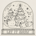 Paper Placemats- Let it Snow