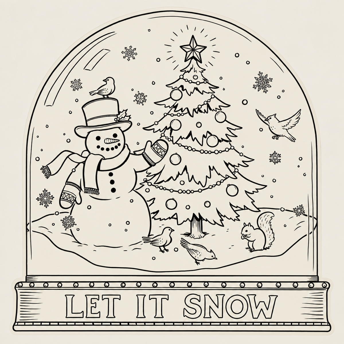 Paper Placemats- Let it Snow